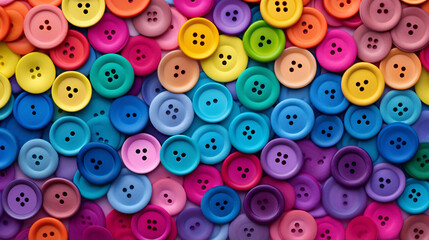 Fototapeta na wymiar Colors of rainbow. Pattern of multicolored buttons texture background. Palette of colors of a rainbow.