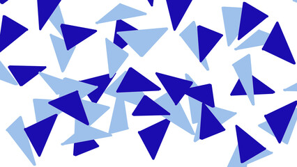 三角グラフィック　ブルー