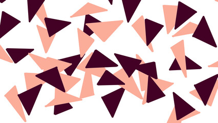 三角グラフィック　ピンク