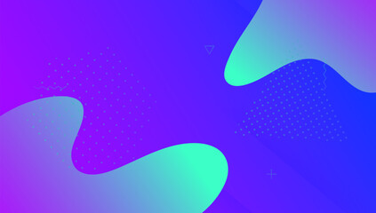 Gradient Shape. Multicolor Page. Art Landing Page. Abstract Shapes. Blue Hipster Layout. Digital Texture. Tech Horizontal Template. Cool Dynamic Background. Violet Gradient Shape