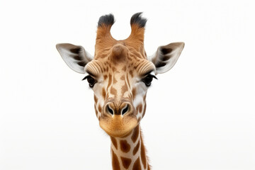 Giraffe isolated on white background