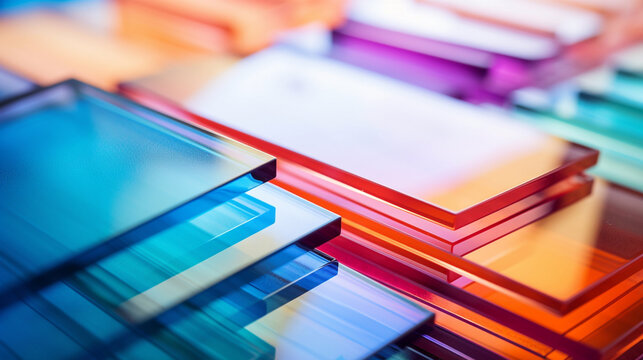 Colorful Glass Plates
