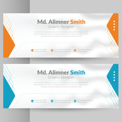 Personal Facebook Cover Page design , vector file template layout design