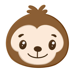 Playful Cute Monkey Illustration, Use this illustration to create engaging and entertaining content that resonates with both kids and adults.