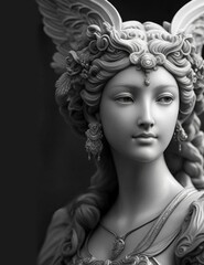 Reverie: The White Statue's Elegance