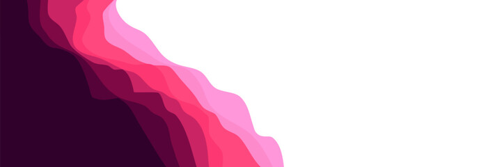 pink pastel abstract color gradient simple graphic wave curve shape pattern vector design illustration good for wallpaper, backdrop, background, web banner, and design template