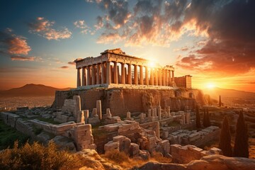 Fototapeta premium Sunrise Essence: Parthenon