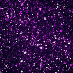 Obraz premium Glittering Purple Stars
