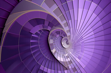 Fototapeta premium Purple and Silver Background Swirl