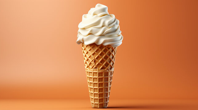 Ice Cream Cone UHD wallpaper Stock Photographic Image