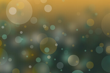 green and yellow background with bokeh lights and free space
