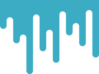 blue paint and drops, dripping paint on the wall, thick paint