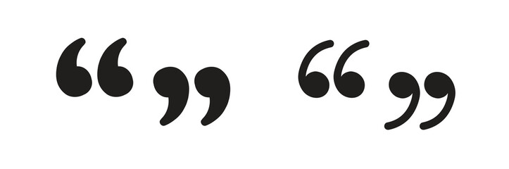 hand drawn quotation mark on white background. scribble quotation mark