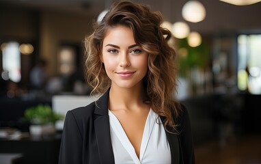 Fototapeta premium smiling corporate woman