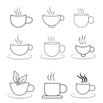 Coffee cup icon. Vector illustration.