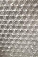 Plastic air bubble protection foil wrap texture background