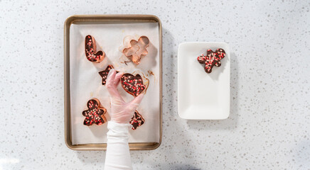 Christmas cookie-cutter peppermint fudge