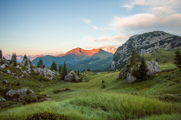 Sunrise in Dolomites