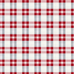 Red Gray Pink Green and blue checkered texture fabric, tartan pattern. Shirt fabric, tablecloth textile, linen plaid cloth, classic scottish check pattern. Backdrop, wallpaper, background.