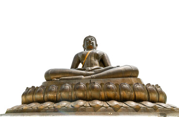 Buddha statue isolated at Buddhadhiwat Temple, Batong Yala province Thailand,