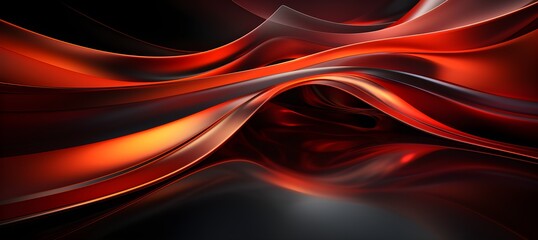 Ai 3d neon light red gradient wave background, abstract neon wave background design.