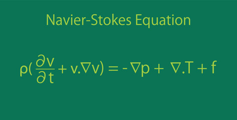Navier–Stokes equations. partial differential equations. Physics resources for teachers and students.