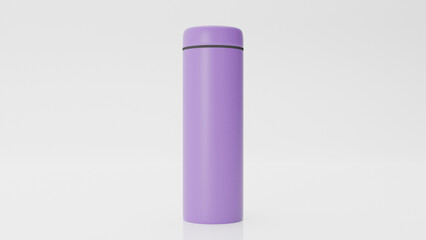 Straight Purple Tumbler with Black Ring