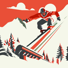 Adrenaline-Fueled Ski Jump