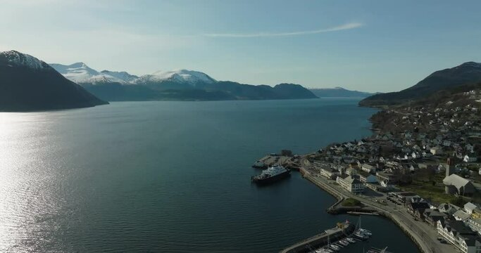 Volda, Norway, Aerial view