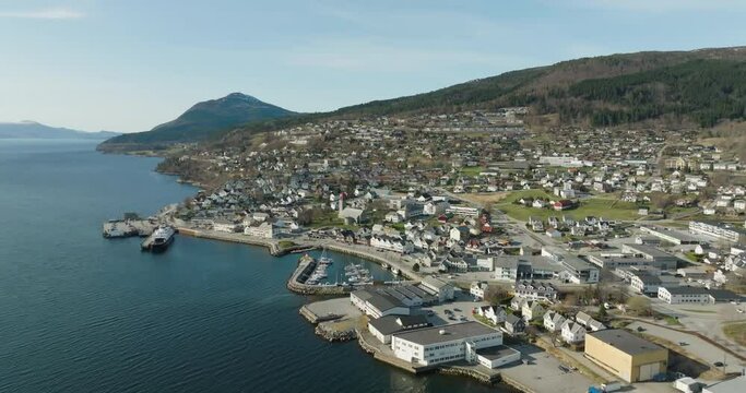 Volda, Norway, Aerial view