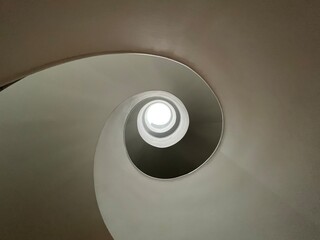 spiral staircase in the hotel