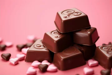Fototapeten 華やかなハートのチョコレート（カカオ・ショコラ・スイーツ・バレンタイン） © Maki_Japan