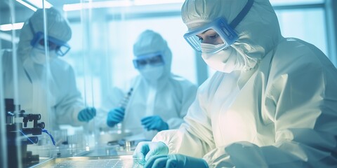 Work in the laboratory