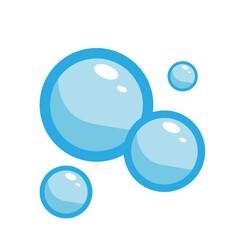 Water Blue Bubble Illustration