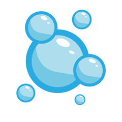 Water Blue Bubble Illustration