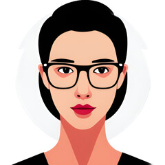 person with glasses Generative AI