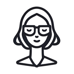 person wearing glasses Generative AI