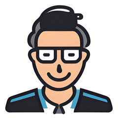set of funny cartoon superhero Generative AI