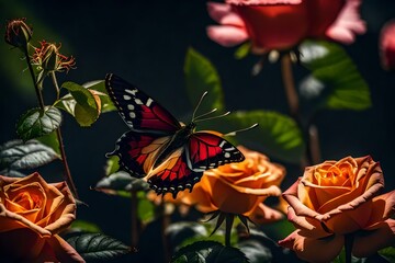 monarch butterfly on a flower4k HD quality photo.