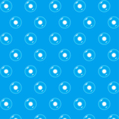 seamless pattern with blue bubble circles