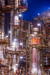 三重県　四日市　工場夜景　