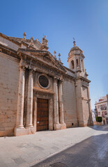 Fototapeta na wymiar Basílica de San Ildefonso, un templo católico ubicado en la ciudad de Jaén, España. Fue construida en el siglo XIV en estilo gótico.