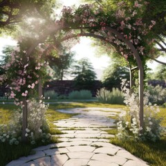 Spring Garden Style with Flower Arch
