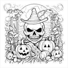 Happy Halloween. Halloween bat holding pumpkin with candies. 
