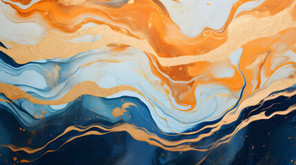 Fototapeta na wymiar Abstract marble wave background with modern colors