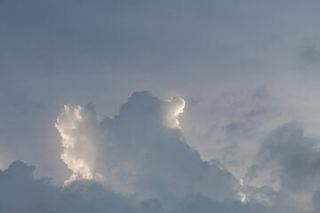 Blue sky with cloud.
