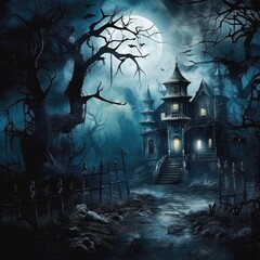 Surreal Halloween Haunted House