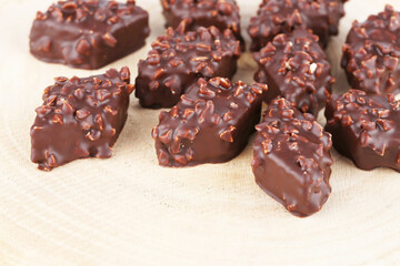 Chocolate with hazelnuts