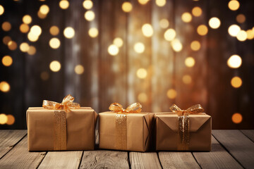 Text BOXING DAY and gift box on wooden background
Boxing day Sale concept on wooden background Beige gift box with blue bow on brown wooden background