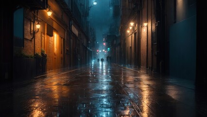 night street in the city